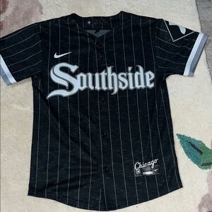 Nike Kids Black and Gray MLB Chicago White Sox Jersey